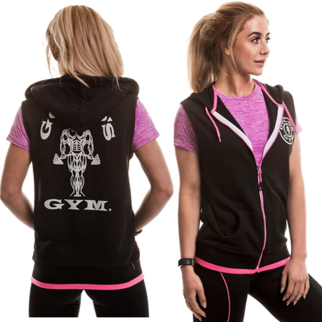 GOLDS GYM LADIES SLEEVELESS HOODIE