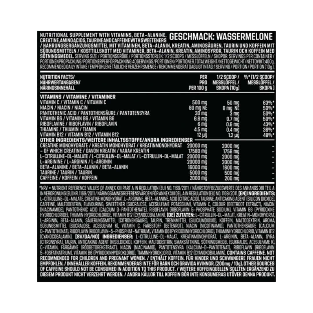 AK-47 LABS SCHIZO PRE-WORKOUT 400gr