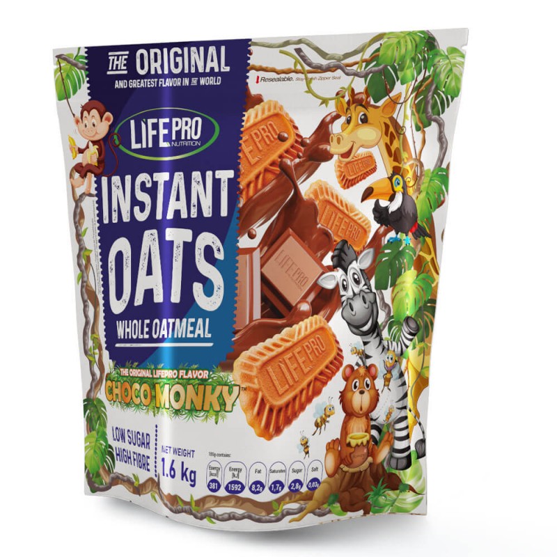 Life Pro Instant Oats Premium Choco Monky 1.6kg