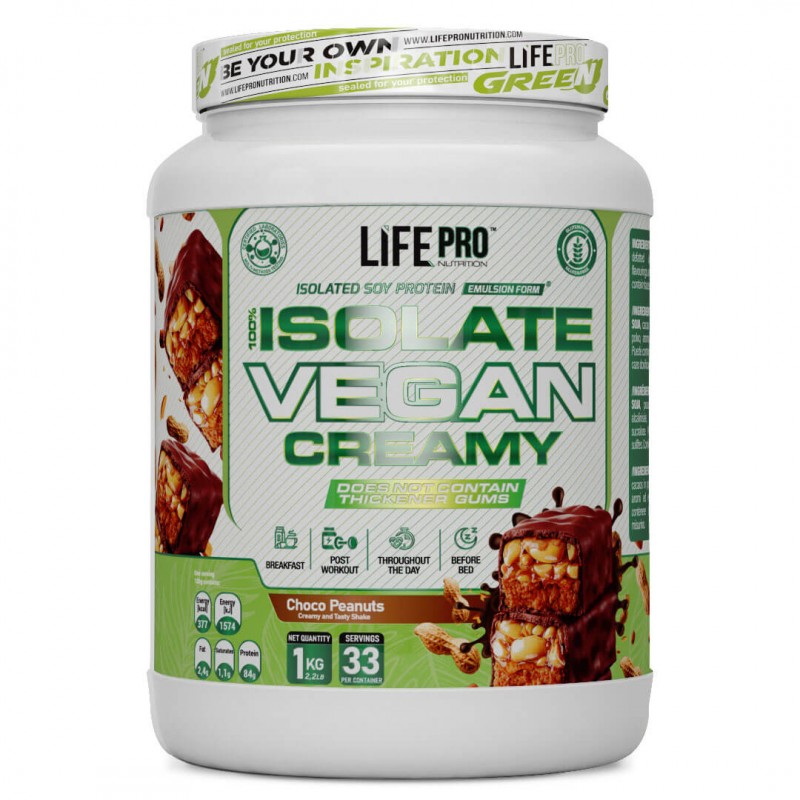 ISOLATE VEGAN CREAMY 1KG LIFE PRO