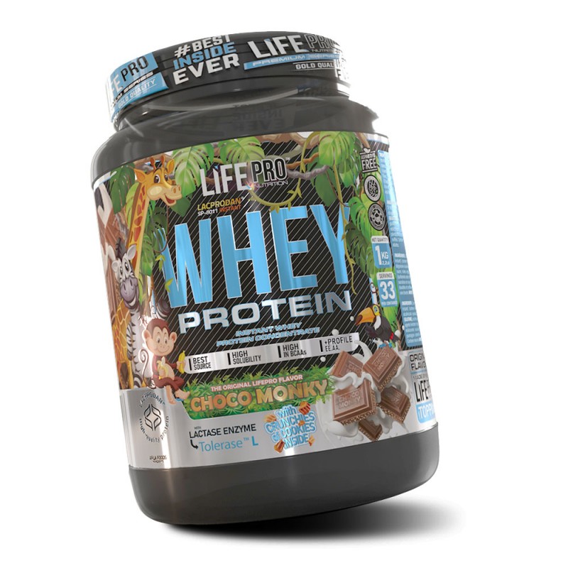 LIFE PRO WHEY CHOCO MONKY 1KG