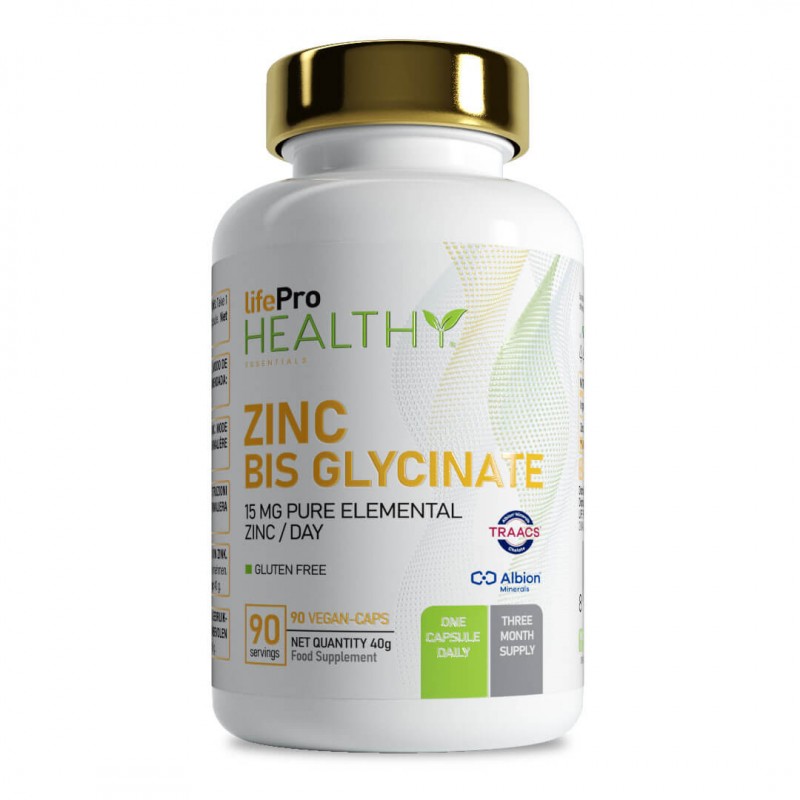 Life Pro Zinc Bisglycinate 90 Vegancaps