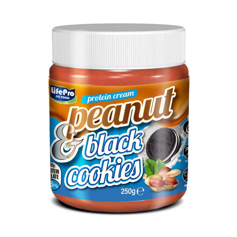 LIFE PRO PEANUT BLACK COOKIES PROTEIN CREAM 250G