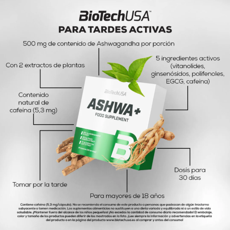 Ashwa+ - 30 cápsula